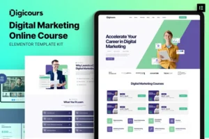 Mua Digicours - Digital Marketing Online Course Elementor Template Kit giá rẻ