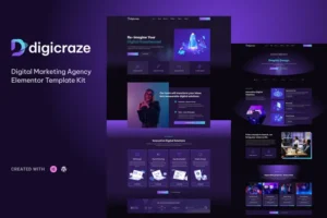 Mua Digicraze - Digital Marketing Agency Elementor Pro Template Kit giá rẻ