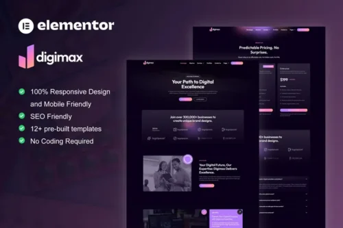 Mua Digimax - Digital Marketing Agency Elementor Pro Template Kit giá rẻ