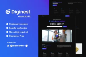Mua Diginest - Digital Agency Services Elementor Template Kit giá rẻ