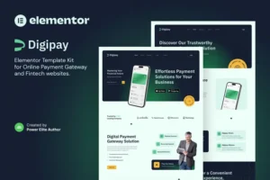 Mua Digipay – Online Payment Gateway & Fintech Elementor Template Kit giá rẻ