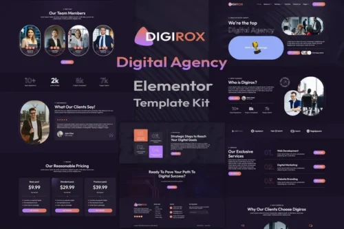 Mua Digirox - Digital Agency Elementor Template Kit giá rẻ