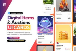 Mua Digital Items and Auctions - Elementor UI Cards giá rẻ