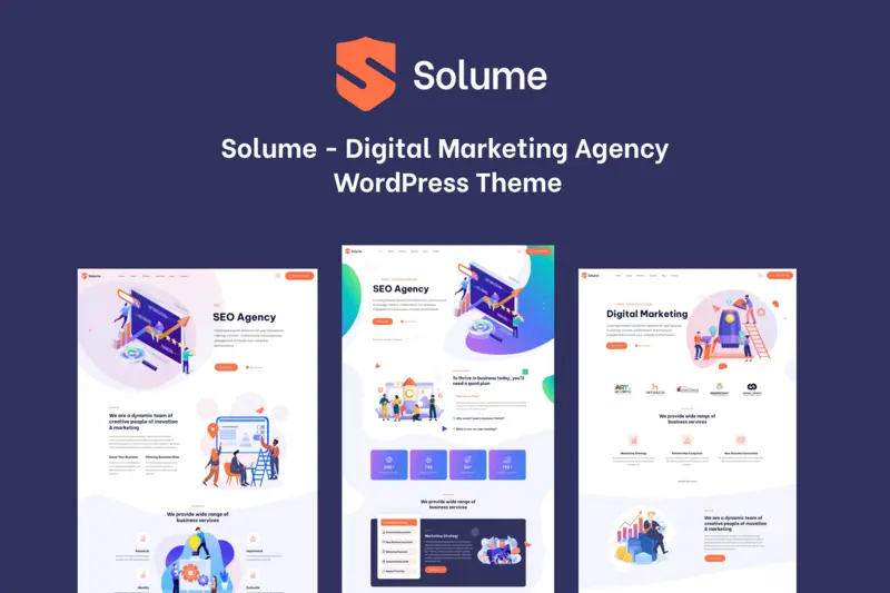 Mua Digital Marketing WordPress Theme - Solume giá rẻ