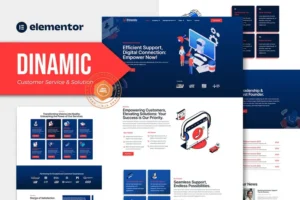 Mua Dinamic - Customer Service & Solution Elementor Pro Template Kit giá rẻ