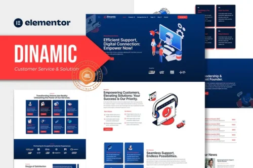 Mua Dinamic - Customer Service & Solution Elementor Pro Template Kit giá rẻ
