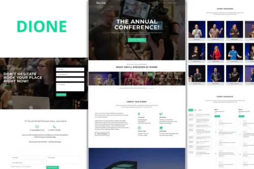 Mua Dione – Conference & Event WordPress Theme giá rẻ
