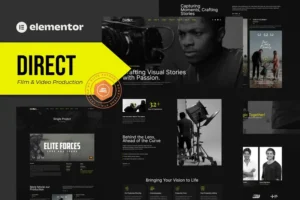 Mua Direct - Film & Video Production Elementor Pro Template Kit giá rẻ