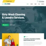 DirtyWash – Laundry Service WordPress Theme