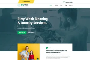 Mua DirtyWash – Laundry Service WordPress Theme giá rẻ