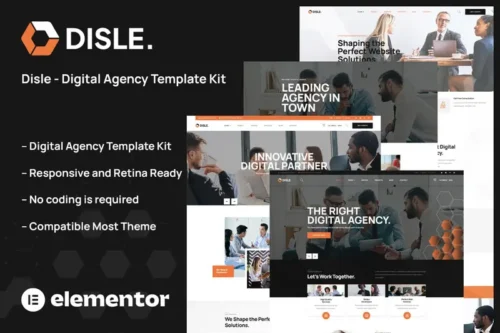 Mua Disle - Digital Agency Elementor Template Kit giá rẻ
