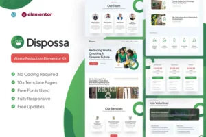 Mua Dispossa - Waste Reduction Elementor Pro Template Kit giá rẻ