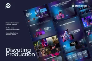 Mua Disyuting - Production House Elementor Template Kit giá rẻ