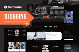 Mua Djogging - Running Club Marathon & Sport Elementor Pro Template Kit giá rẻ