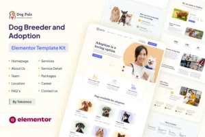 Mua Dog Pals - Dog Breeder & Adoption Elementor Template Kit giá rẻ