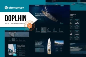 Mua Dolphin - Yacht Club & Boat Rental Elementor Pro Template Kit giá rẻ