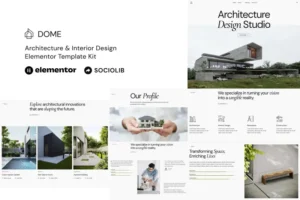Mua Dome - Architecture & Interior Design Elementor Template Kit giá rẻ