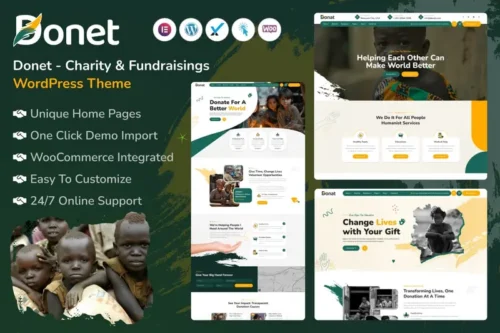Mua Donat - Charity & Fundraising WordPress Theme giá rẻ