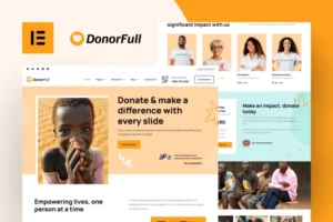 Mua DonorFull – Charity & Donation Elementor Pro Template Kit giá rẻ