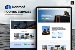 Mua Donroof - Roofing Services Elementor Template Kit giá rẻ