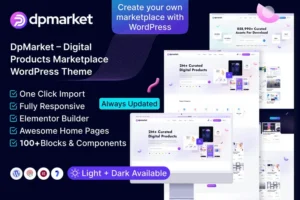 Mua DpMarket – Digital Marketplace Multi-Vendor Theme giá rẻ