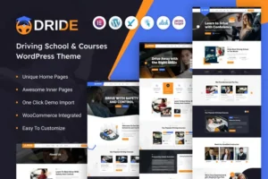 Mua Dride – Driving School & Courses WordPress Theme giá rẻ