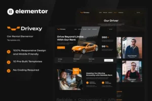 Mua Drivexy - Car Rental Elementor Template Kit giá rẻ
