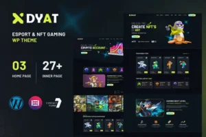 Mua DYAT - eSports and Gaming NFT WordPress Theme giá rẻ