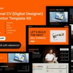 Dydeux – Personal CV Digital Designer Elementor Pro Template Kit