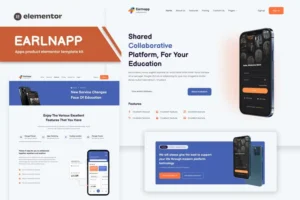 Mua Earlnapp - Online Education App Elementor Template Kit giá rẻ