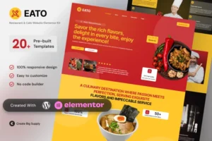 Mua Eato - Restaurant & Cafe Elementor Template Kit giá rẻ