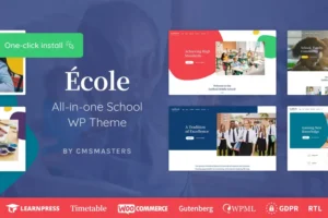 Mua Ecole - Education & School WordPress Theme giá rẻ