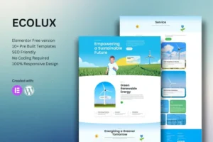 Mua Ecolux - Green Renewable Energy Elementor Template Kit giá rẻ
