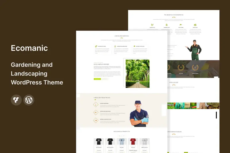 Mua Ecomanic - Gardening WordPress Theme giá rẻ