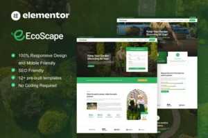 Mua EcoScape - Gardening & Landscape Elementor Pro Template Kit giá rẻ