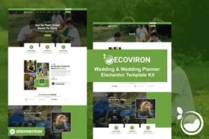Mua Ecoviron - Ecology & Enviroment Charity Elementor Pro Template Kit giá rẻ