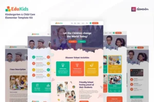 Mua Edukids – Kindergarten & Child Care Elementor Template Kit giá rẻ