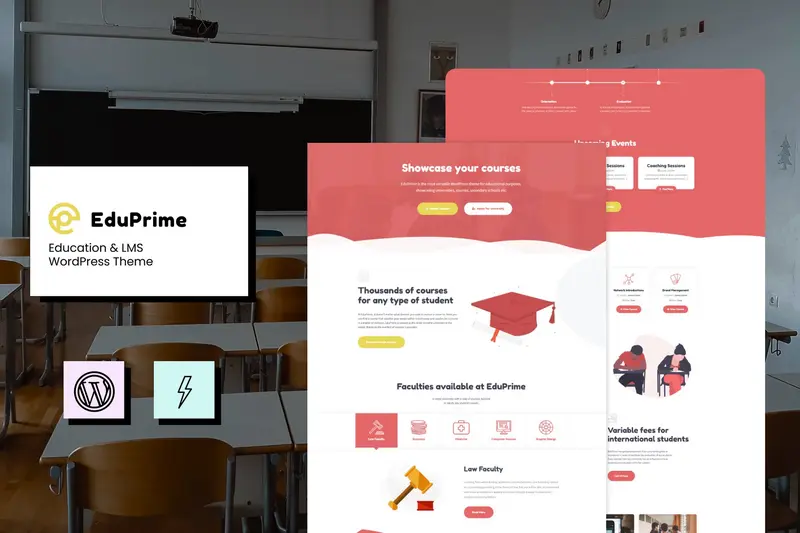 Mua EduPrime - Education & LMS WordPress Theme giá rẻ