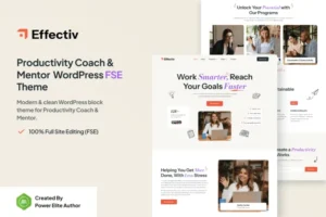 Mua Effectiv – Productivity Coach & Mentor WP Theme giá rẻ