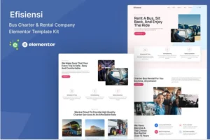 Mua Efisiensi - Bus Charter & Rental Company Elementor Template Kit giá rẻ