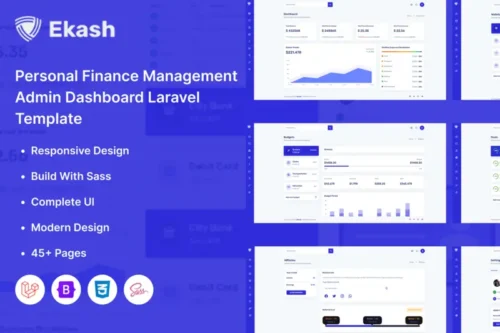 Mua Ekash Admin Dashboard Template for Smart Finance giá rẻ