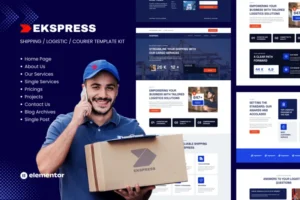 Mua Ekspress - Logistic Shipping & Courier Elementor Template Kit giá rẻ