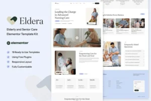 Mua Eldera - Elderly & Senior Care Elementor Template Kit giá rẻ