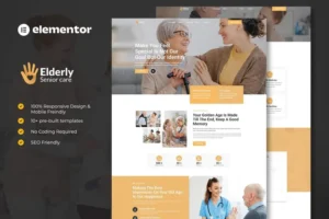 Mua Elderly - Senior Care Services Elementor Template Kit giá rẻ