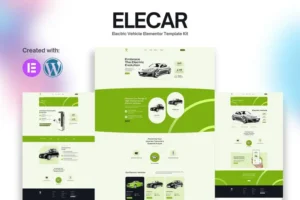 Mua Elecar - Electric Vehicle Elementor Template Kit giá rẻ