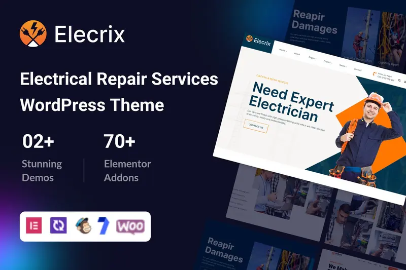 Mua Elecrix – Electrical Repair Services WordPress The giá rẻ