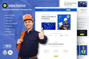Mua Electema - Electrician Service Elementor Template Kit giá rẻ