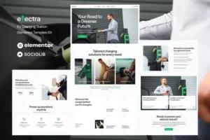 Mua Electra - EV Charging Station Elementor Template Kit giá rẻ