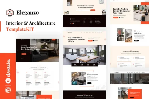 Mua Eleganzo - Interior & Architecture Elementor Template Kit giá rẻ