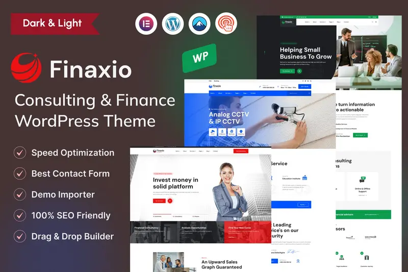 Mua Elementor - Consulting & Finance WordPress Theme giá rẻ